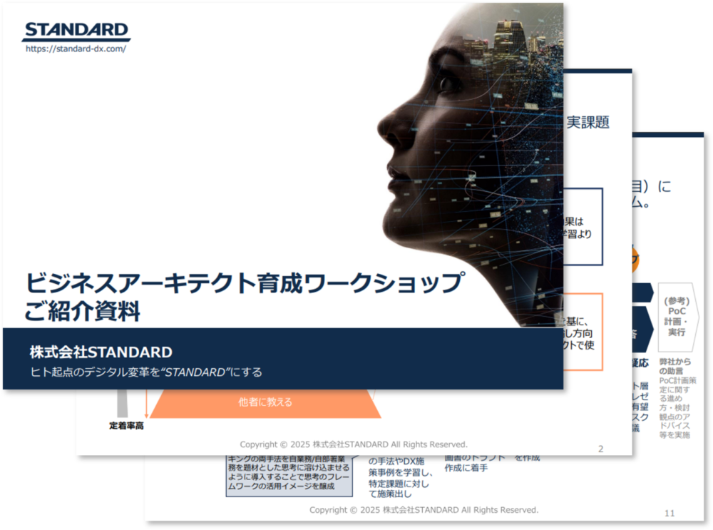 変革マインドの醸成と初期的な投資判断力を養う『ビジネスアーキテクト研修』